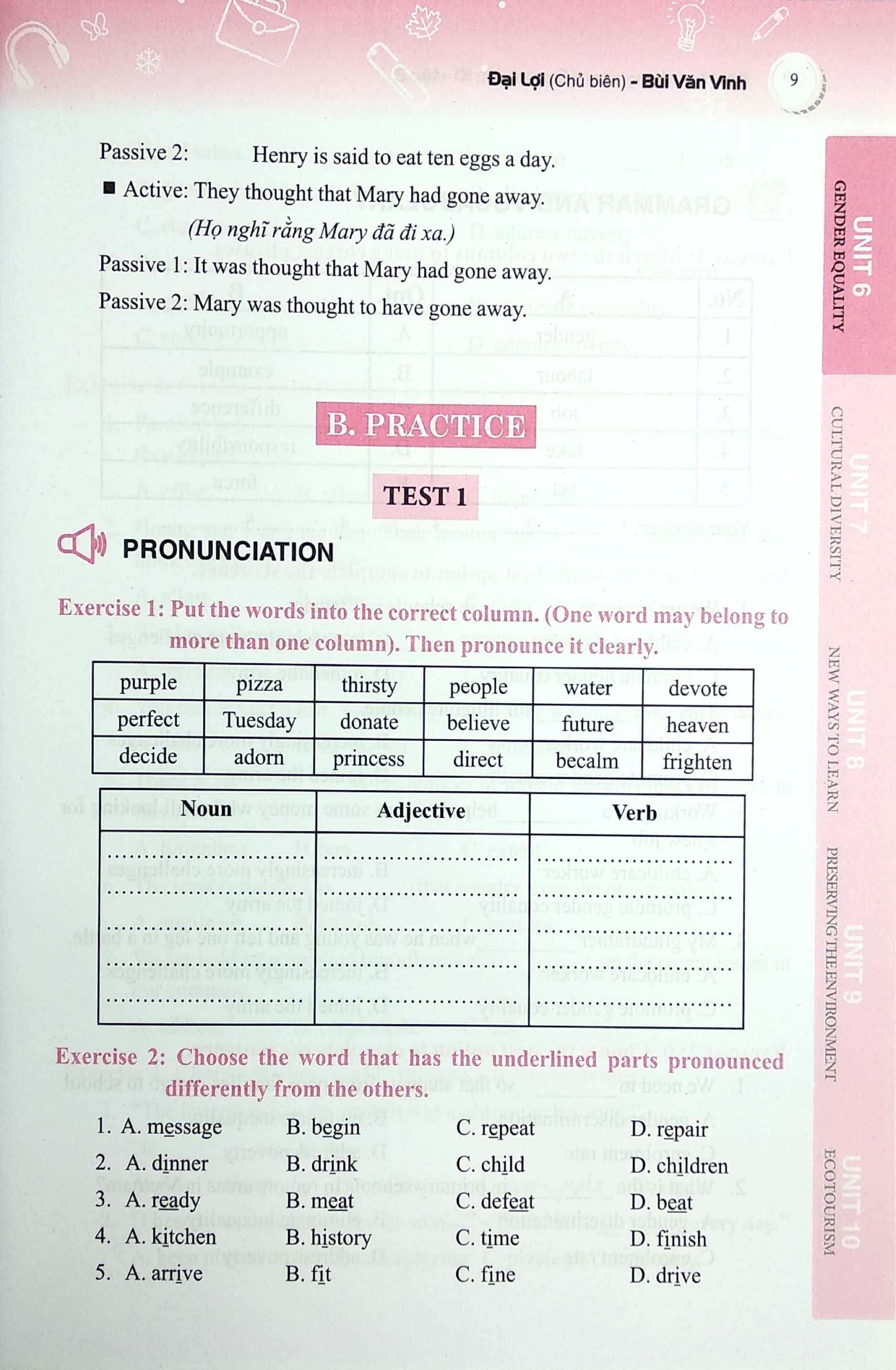 Bài Tập Trắc Nghiệm Tiếng Anh Lớp 10 Tập 2 - Có Đáp Án PDF - Reds