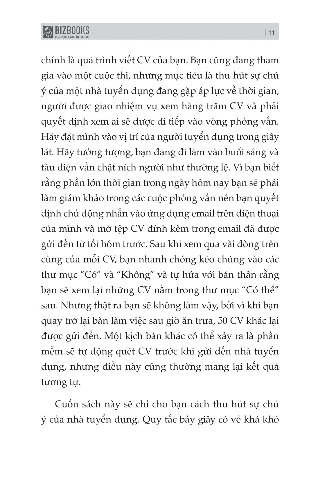 Tải sách Bản CV Đẳng Cấp - Tạo Ấn Tượng Mạnh Với Nhà Tuyển Dụng Chỉ Trong 7 Giây PDF đọc ebook online, epub online, nghe sách nói audio miễn phí.