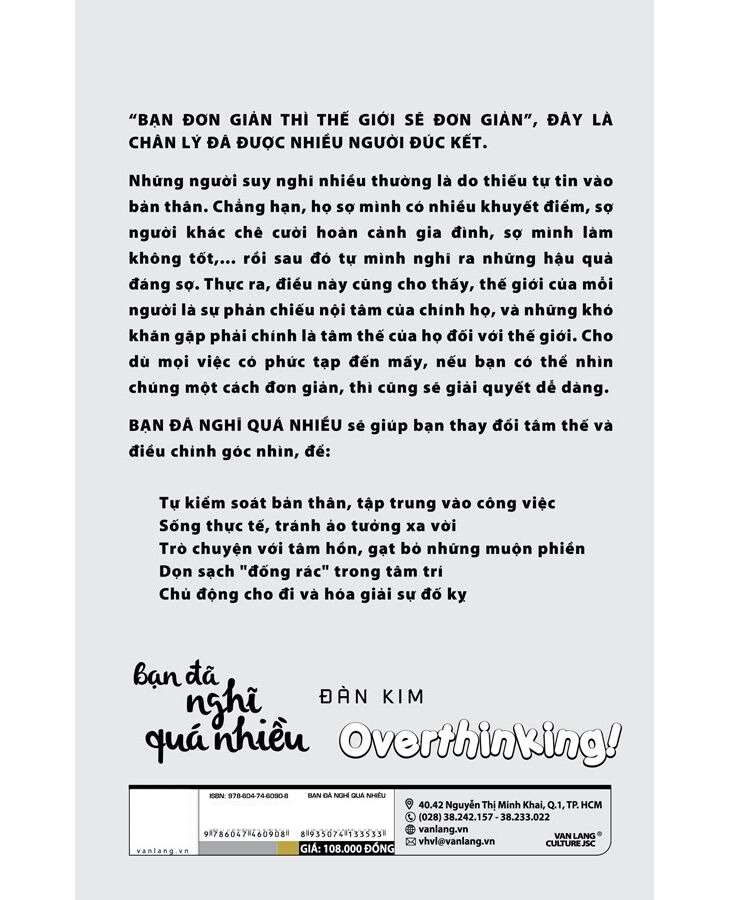 Bạn Đã Nghĩ Quá Nhiều PDF đọc ebook online, epub online, nghe sách nói audio miễn phí. Tải sách Bạn Đã Nghĩ Quá Nhiều PDF đọc ebook online, epub online, nghe sách nói audio miễn phí.