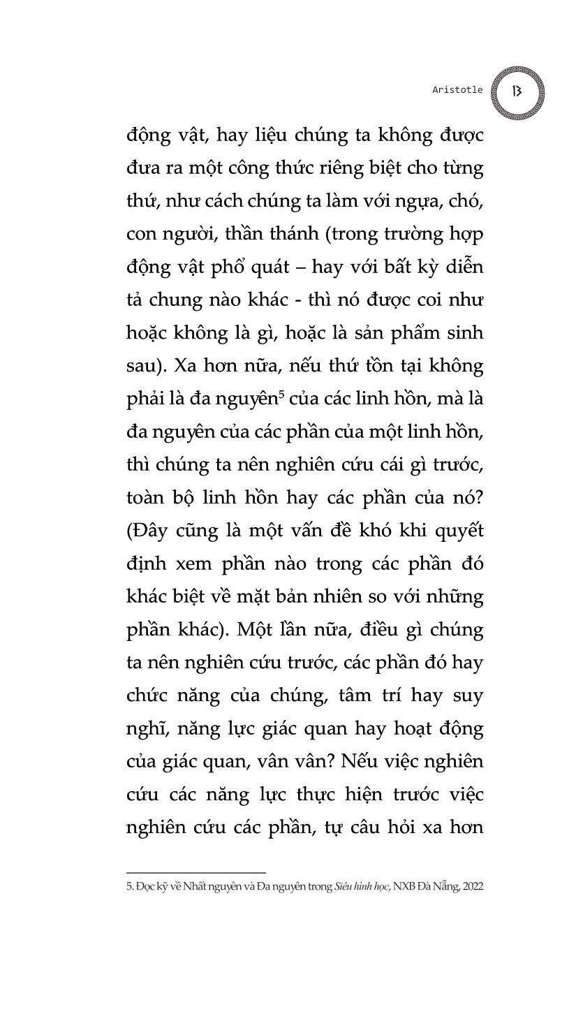 Bàn Về Linh Hồn - Peri Psychēs - Tác Phẩm Triết Học Kinh Điển PDF
