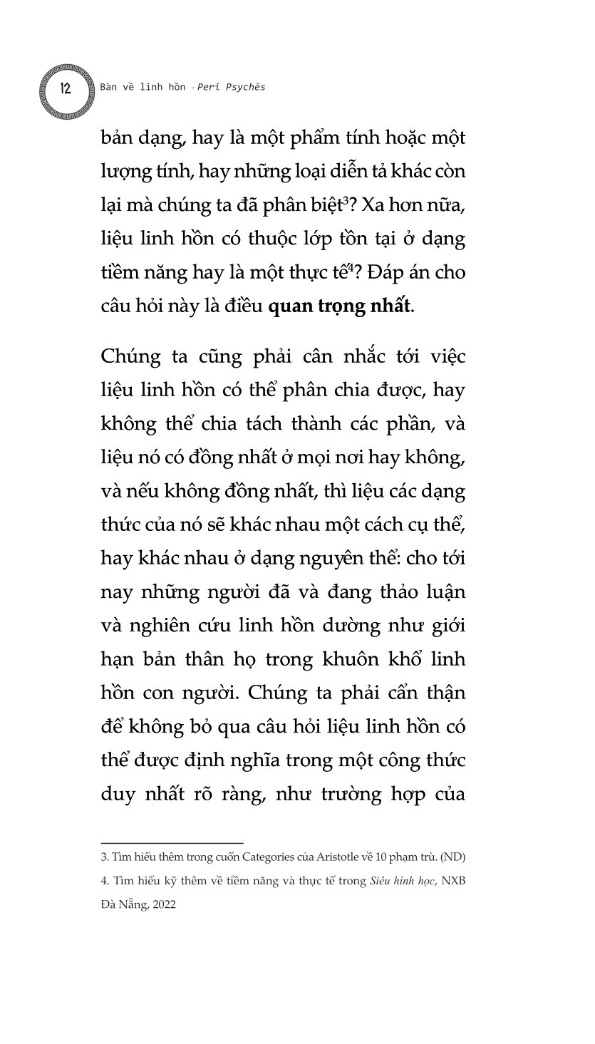Bàn Về Linh Hồn - Peri Psychēs - Tác Phẩm Triết Học Kinh Điển PDF