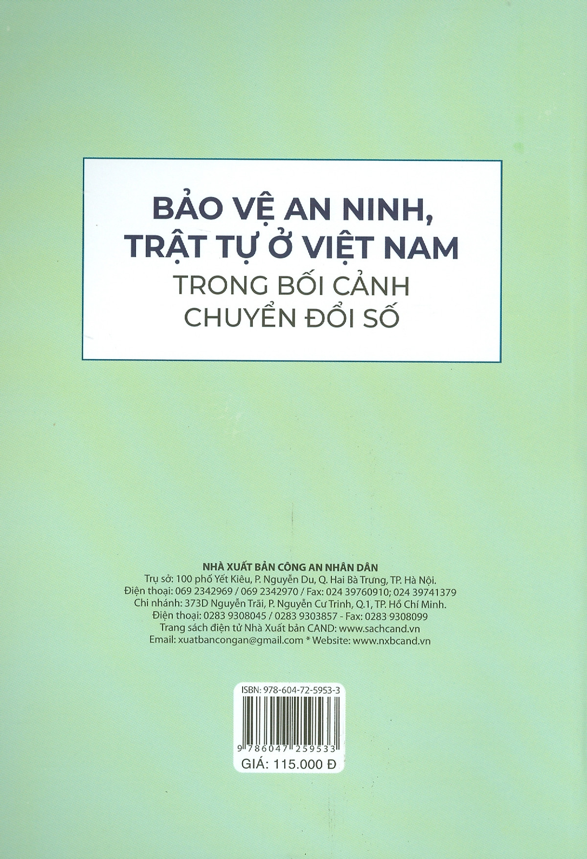 Tải sách Bảo Vệ An Ninh, Trật Tự Ở Việt Nam Trong Bối Cảnh Chuyển Đổi Số PDF đọc ebook online, epub online, nghe sách nói audio miễn phí.