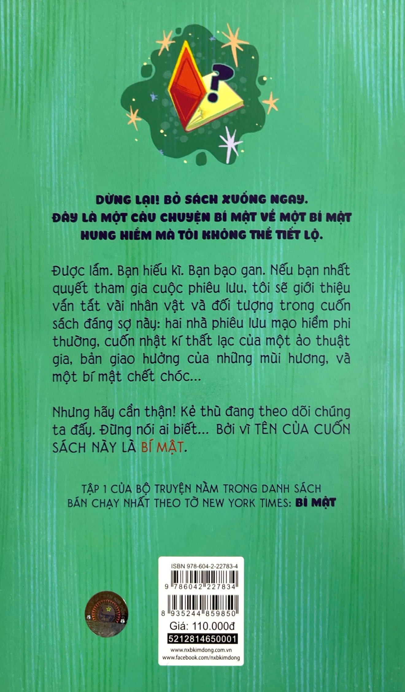 Bí Mật - Tập 1 - Tên Của Cuốn Sách Này Là Bí Mật PDF đọc ebook online, epub online, nghe sách nói audio miễn phí.