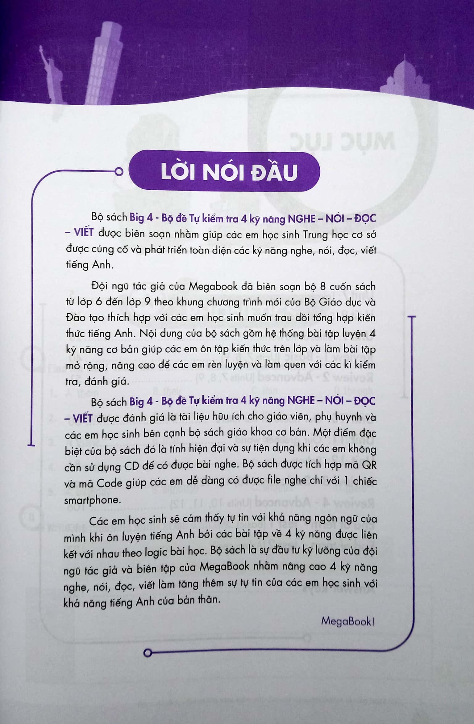 Big 4 - Bộ Đề Tự Kiểm Tra 4 Kỹ Năng Nghe - Nói - Đọc - Viết Tiếng Anh 6 - Tập 2 (Cơ Bản Và Nâng Cao) PDF đọc ebook online, epub online, nghe sách nói audio miễn phí.