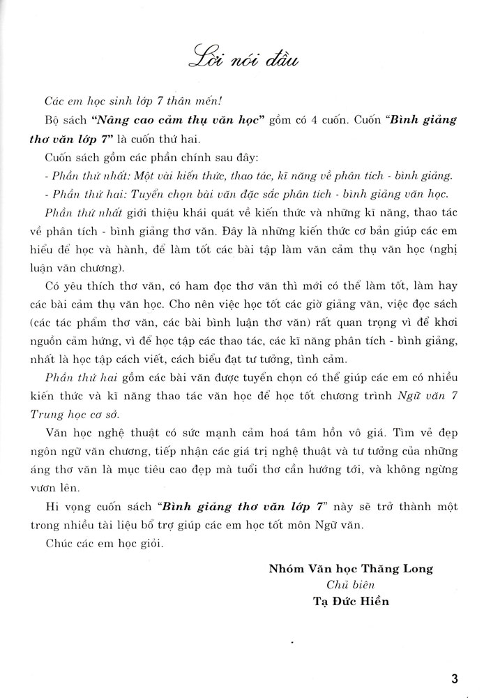 Bình Giảng Thơ Văn 7 PDF đọc ebook online, epub online, nghe sách nói audio miễn phí.