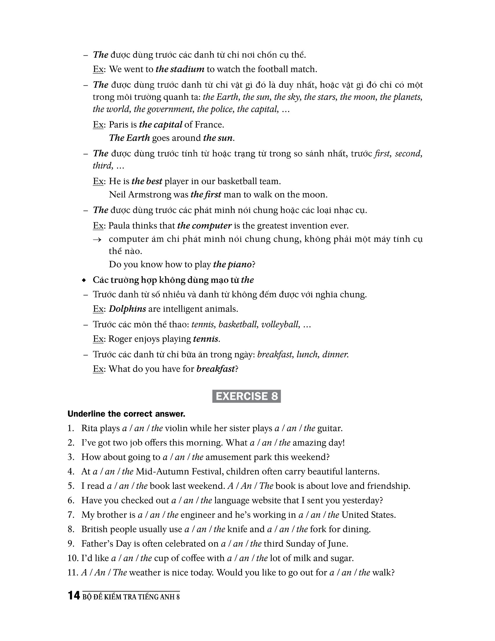 Bộ Đề Kiểm Tra Tiếng Anh 8 (Chương Trình Thí Điểm) PDF đọc ebook online, epub online, nghe sách nói audio miễn phí.
