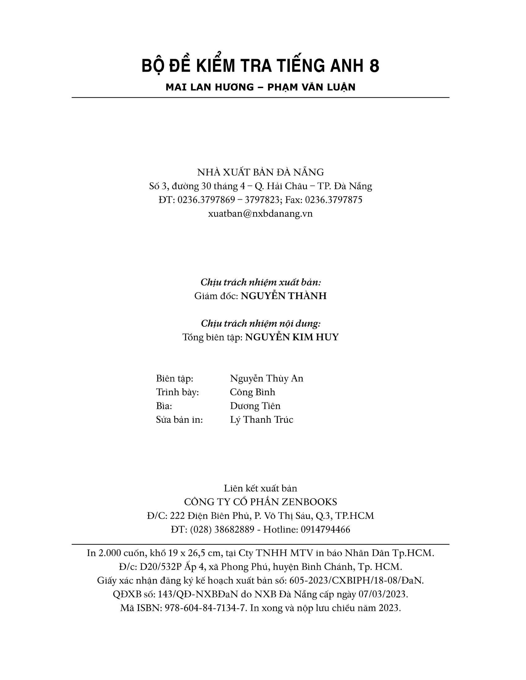 Bộ Đề Kiểm Tra Tiếng Anh 8 (Chương Trình Thí Điểm) PDF đọc ebook online, epub online, nghe sách nói audio miễn phí.
