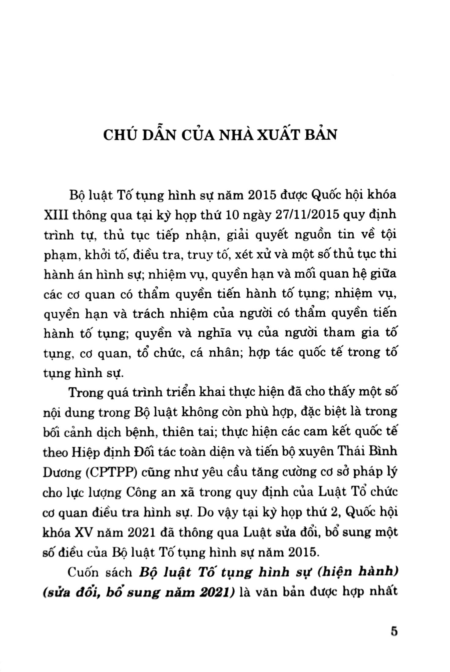 Bộ Luật Tố Tụng Hình Sự (Hiện Hành) (Sửa Đổi, Bổ Sung Năm 2021) PDF đọc ebook online, epub online, nghe sách nói audio miễn phí.