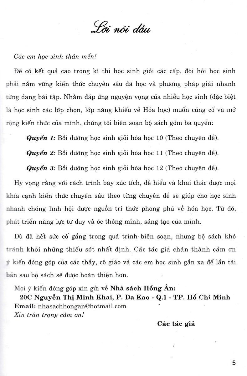 Tải sách Bồi Dưỡng Học Sinh Giỏi Hoá 10 Theo Chuyên Đề (Dùng Chung Cho Các Bộ SGK Hiện Hành) PDF đọc ebook online, epub online, nghe sách nói audio miễn phí.