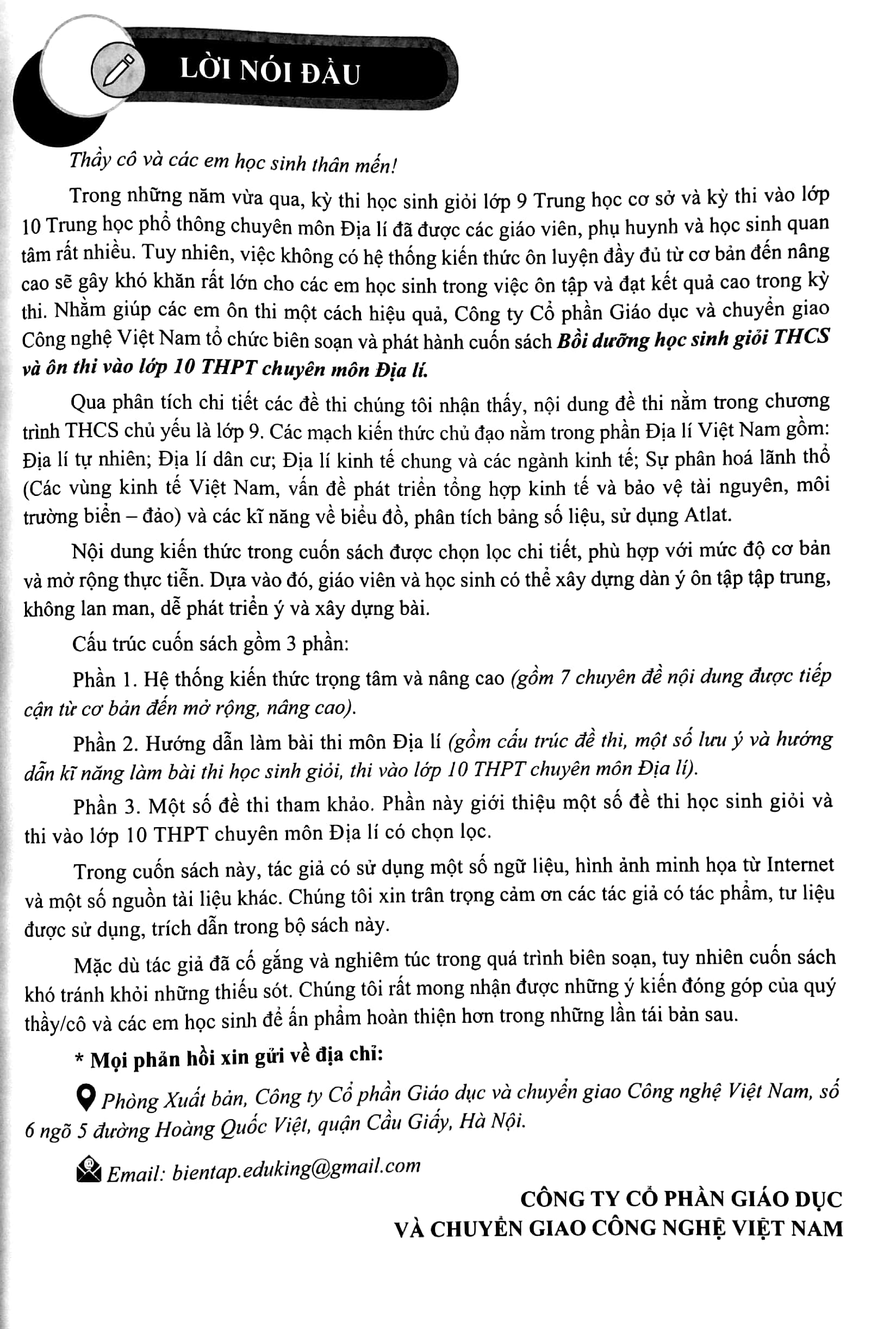 Tải sách Bồi Dưỡng Học Sinh Giỏi THCS Và Ôn Thi Vào Lớp 10 THPT Chuyên - Môn Địa Lí PDF đọc ebook online, epub online, nghe sách nói audio miễn phí.