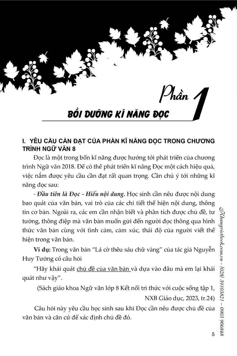 Bồi Dưỡng Kĩ Năng Đọc Và Viết Ngữ Văn 8 PDF đọc ebook online, epub online, nghe sách nói audio miễn phí.