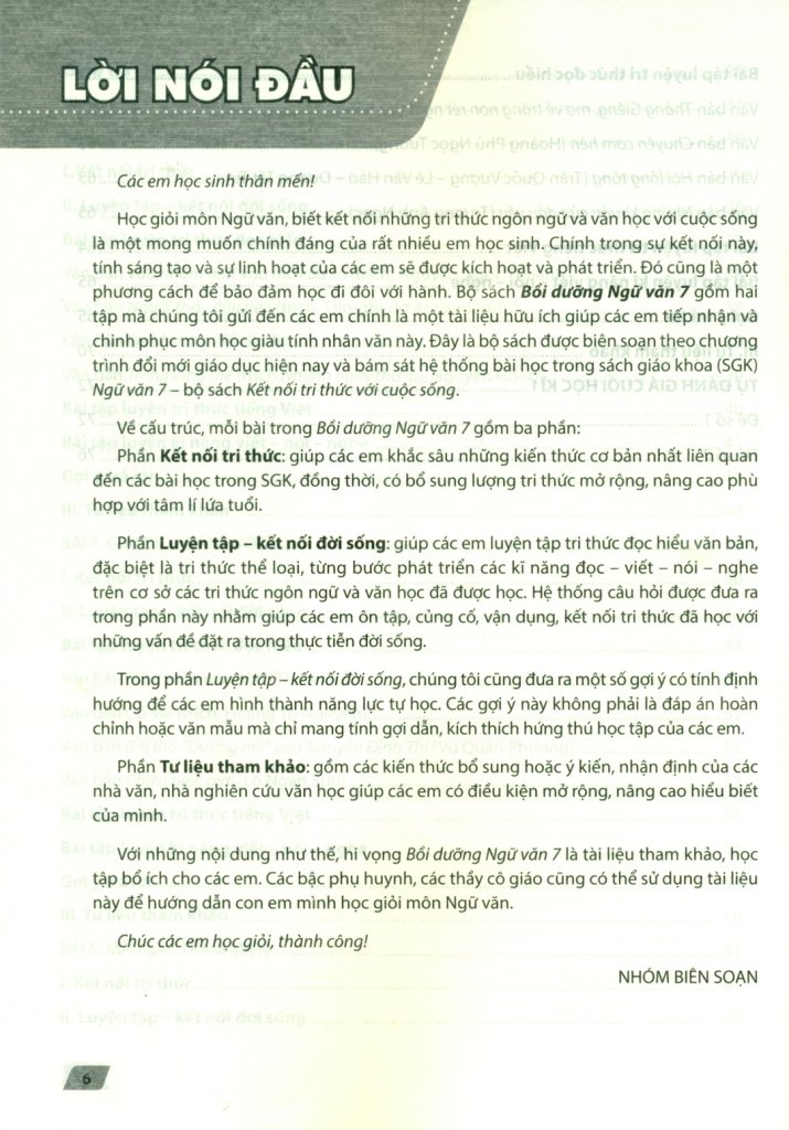 Tải sách Bồi Dưỡng Ngữ Văn 7 - Tập 2 (Kết Nối) PDF đọc ebook online, epub online, nghe sách nói audio miễn phí.