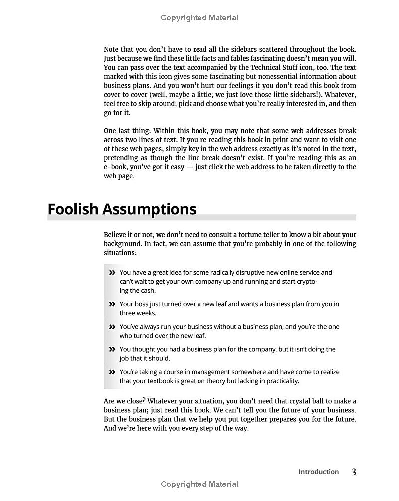 Business Plans For Dummies 3rd Edition FAHASA COM