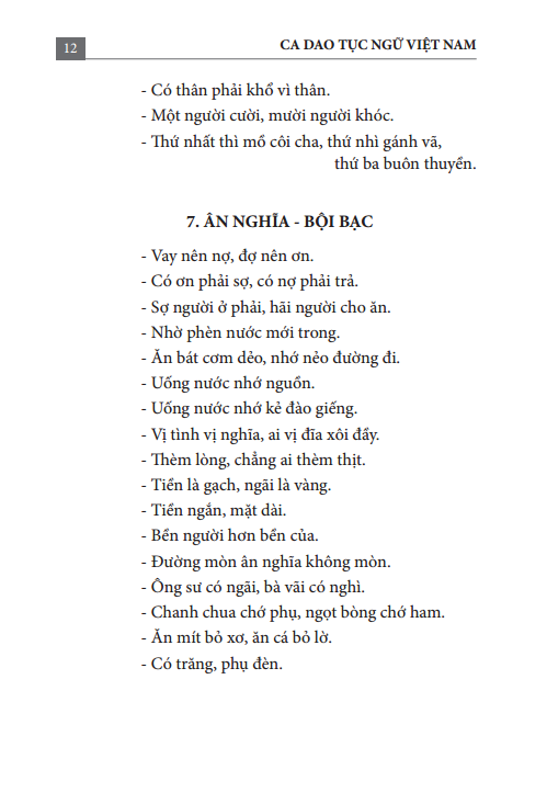 Ca Dao Tục Ngữ Việt Nam PDF đọc ebook online, epub online, nghe sách nói audio miễn phí. Tải sách Ca Dao Tục Ngữ Việt Nam PDF đọc ebook online, epub online, nghe sách nói audio miễn phí.