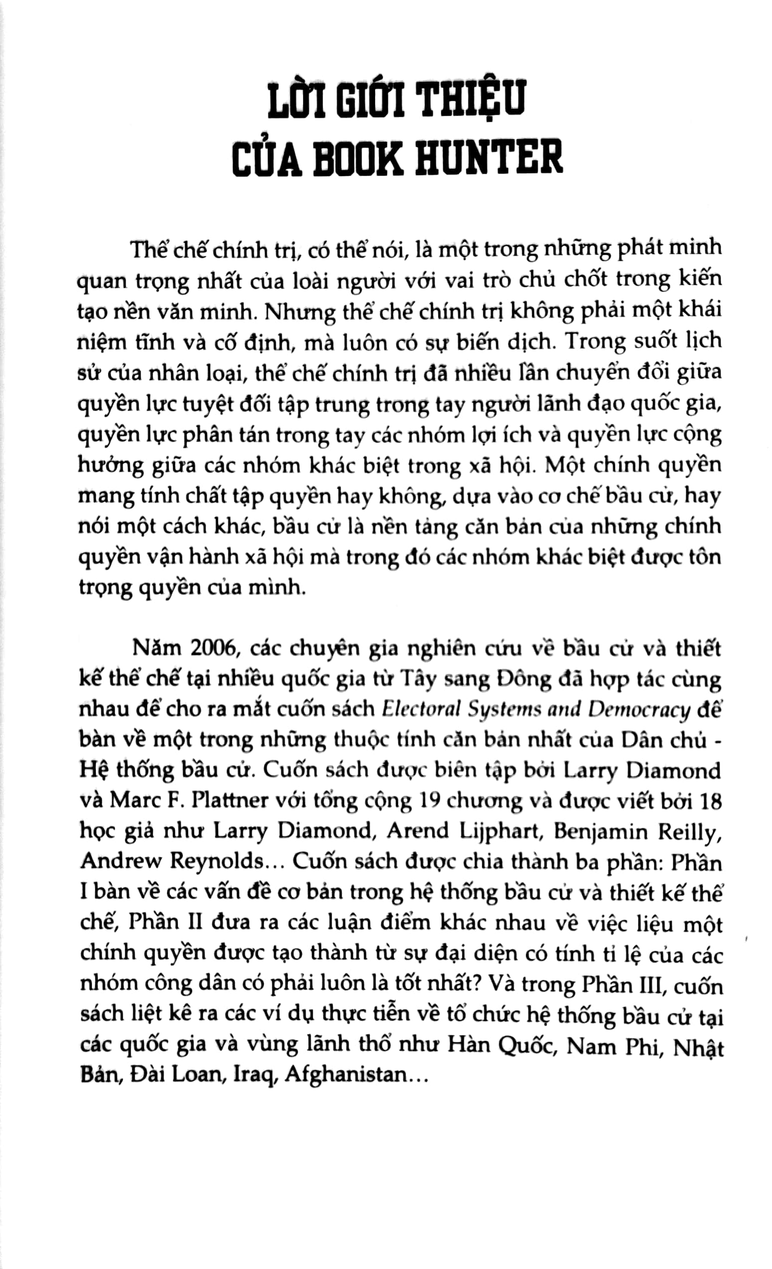 Các Hệ Thống Bầu Cử Trên Thế Giới PDF đọc ebook online, epub online, nghe sách nói audio miễn phí.