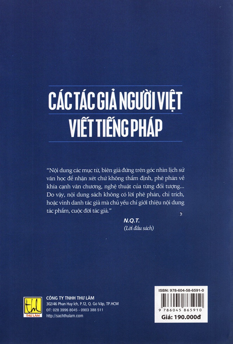 Các Tác Giả Người Việt Viết Tiếng Pháp PDF Các Tác Giả Người Việt Viết Tiếng Pháp PDF