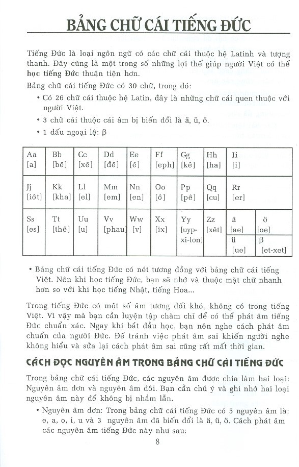 Cẩm Nang Hướng Dẫn Tự Học Tiếng Đức Trình Độ Sơ Cấp - Trung Cấp PDF đọc ebook online, epub online, nghe sách nói audio miễn phí.