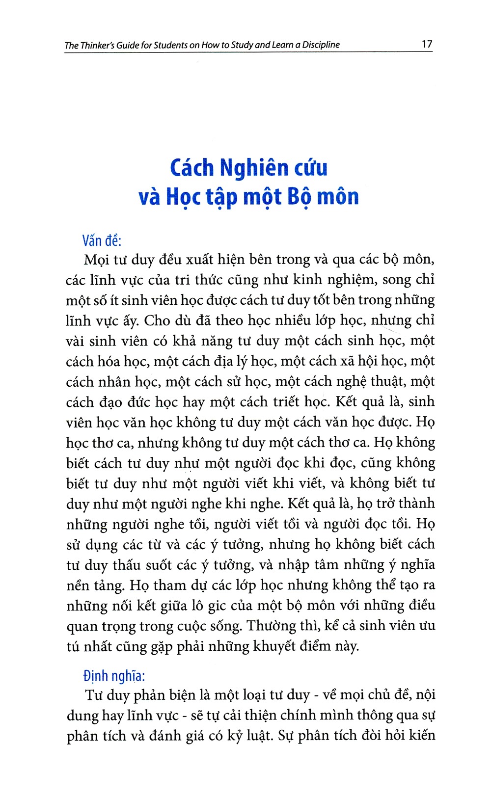 Tải sách Cẩm Nang Tư Duy Học Tập Và Nghiên Cứu (Tái Bản 2024) PDF đọc ebook online, epub online, nghe sách nói audio miễn phí.