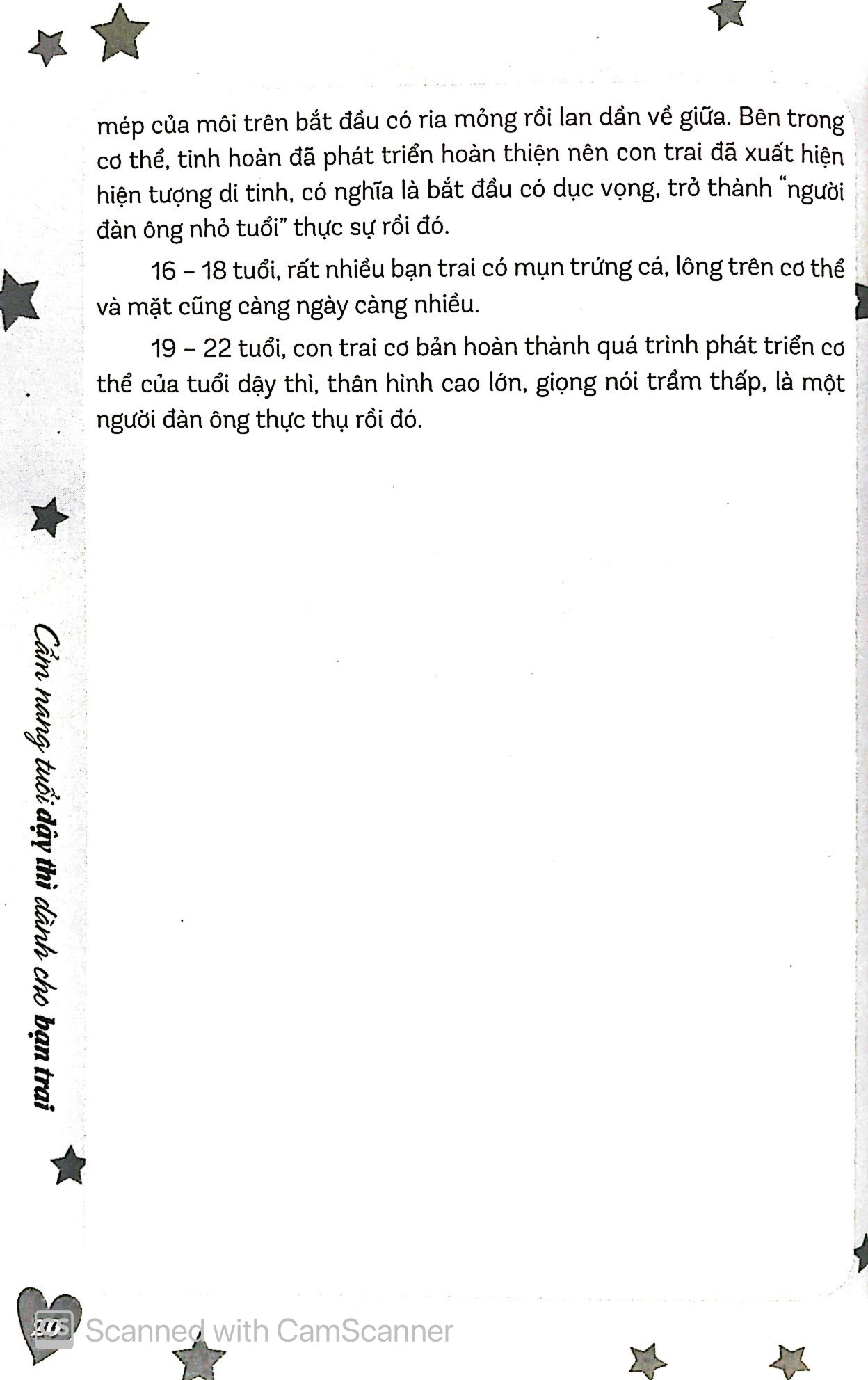 Cẩm Nang Tuổi Dậy Thì Dành Cho Bạn Trai PDF đọc ebook online, epub online, nghe sách nói audio miễn phí. Cẩm Nang Tuổi Dậy Thì Dành Cho Bạn Trai PDF đọc ebook online, epub online, nghe sách nói audio miễn phí.