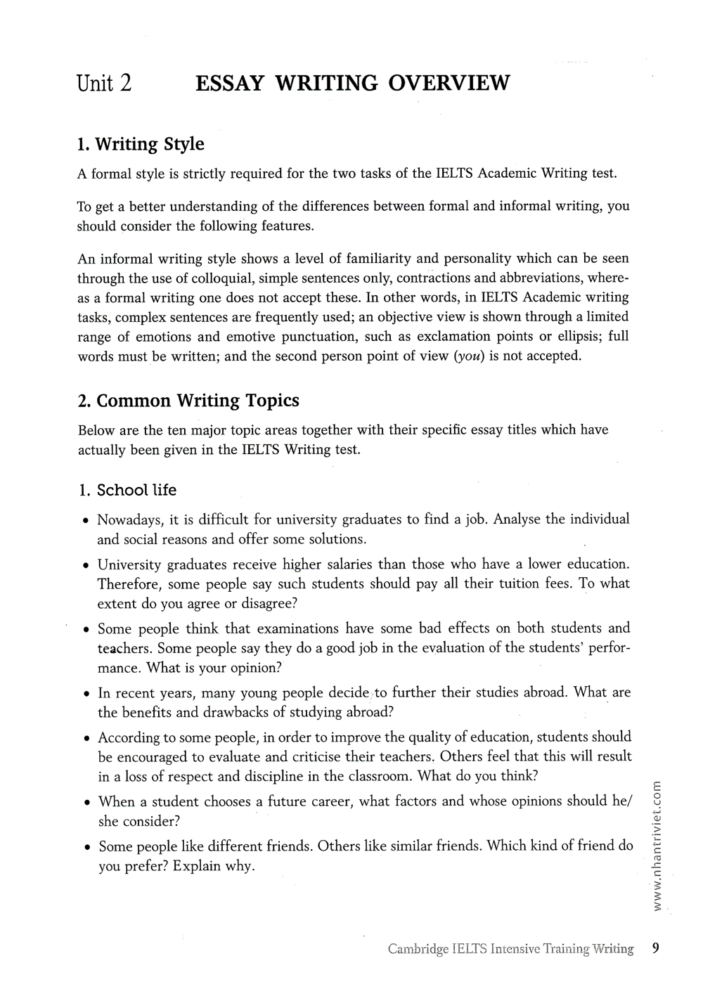 Cambridge Ielts Intensive Training - Writing PDF Cambridge Ielts Intensive Training - Writing PDF