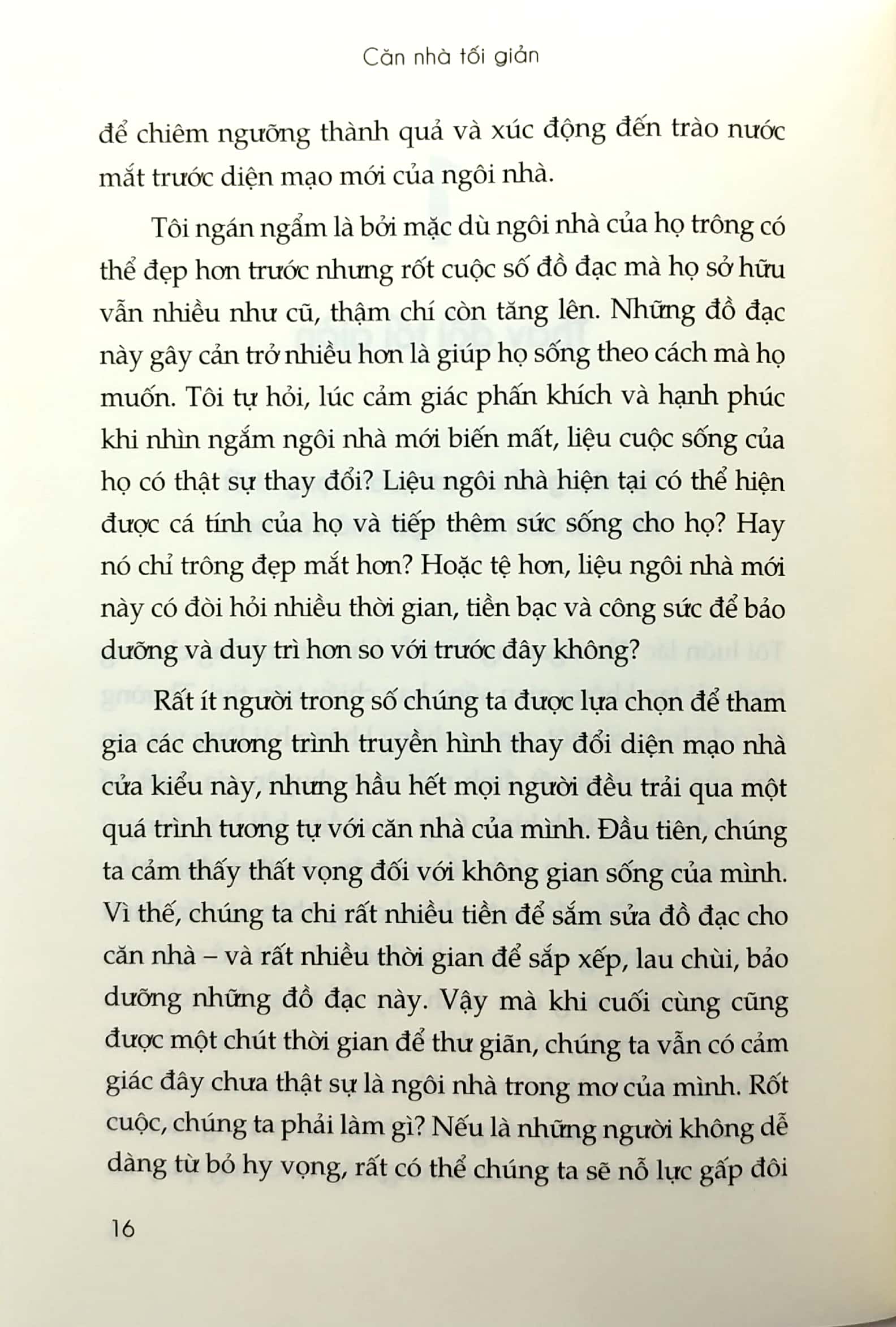 Căn Nhà Tối Giản - Tối Giản Hóa Từng Không Gian, Để Ngôi Nhà Trở Thành Tổ Ấm PDF đọc ebook online, epub online, nghe sách nói audio miễn phí.