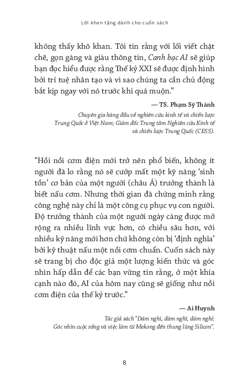 Canh Bạc AI - ChatGPT Và Tương Lai Loài Người PDF đọc ebook online, epub online, nghe sách nói audio miễn phí. Tải sách Canh Bạc AI - ChatGPT Và Tương Lai Loài Người PDF đọc ebook online, epub online, nghe sách nói audio miễn phí.