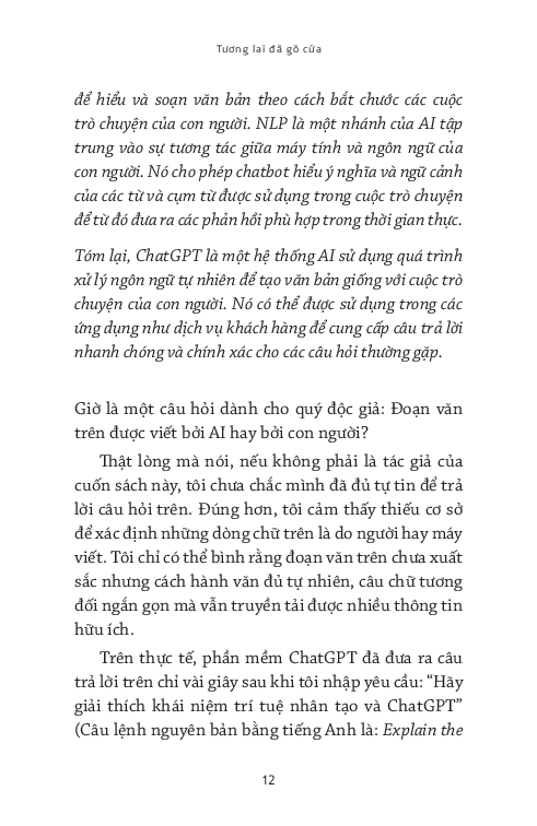 Canh Bạc AI - ChatGPT Và Tương Lai Loài Người PDF đọc ebook online, epub online, nghe sách nói audio miễn phí. Tải sách Canh Bạc AI - ChatGPT Và Tương Lai Loài Người PDF đọc ebook online, epub online, nghe sách nói audio miễn phí.