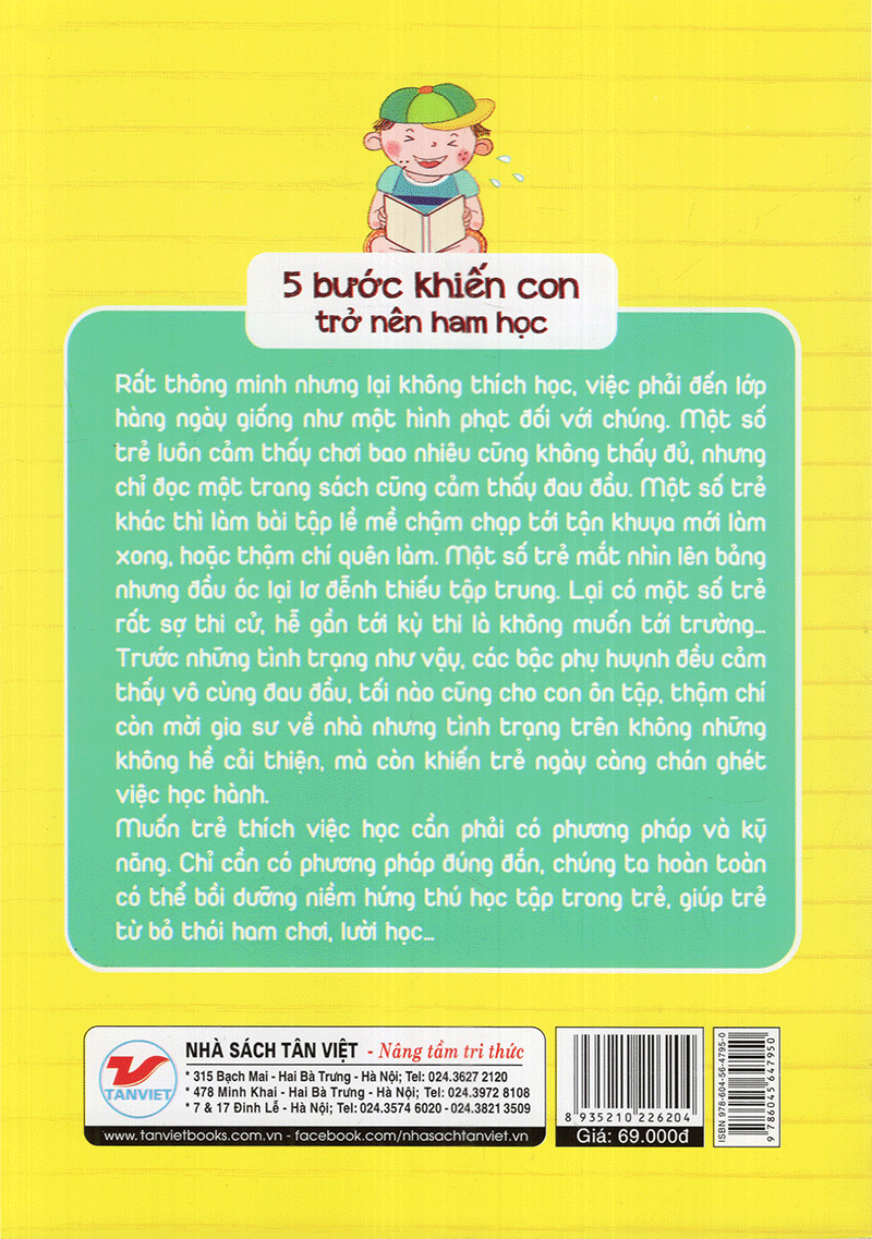 Tải sách Cha Mẹ Phải Làm Gì Khi Con Không Thích Học - 5 Bước Khiến Con Trở Nên Ham Học PDF đọc ebook online, epub online, nghe sách nói audio miễn phí.