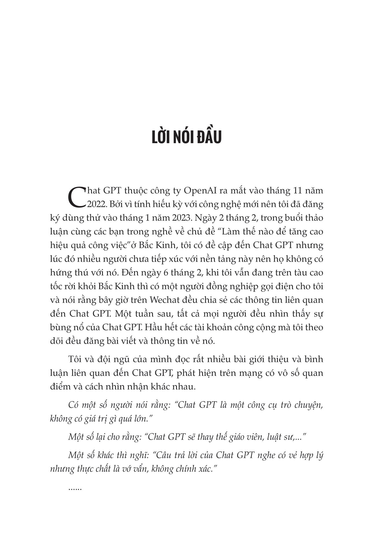 Chat GPT - Trào Lưu Hay Tương Lai Nhân Loại PDF đọc ebook online, epub online, nghe sách nói audio miễn phí.