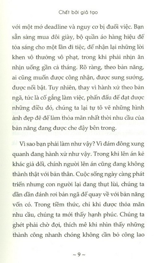 Chết Bởi Giả Tạo - Thức Tỉnh Trước Khi Đánh Mất Chính Mình PDF Chết Bởi Giả Tạo - Thức Tỉnh Trước Khi Đánh Mất Chính Mình PDF