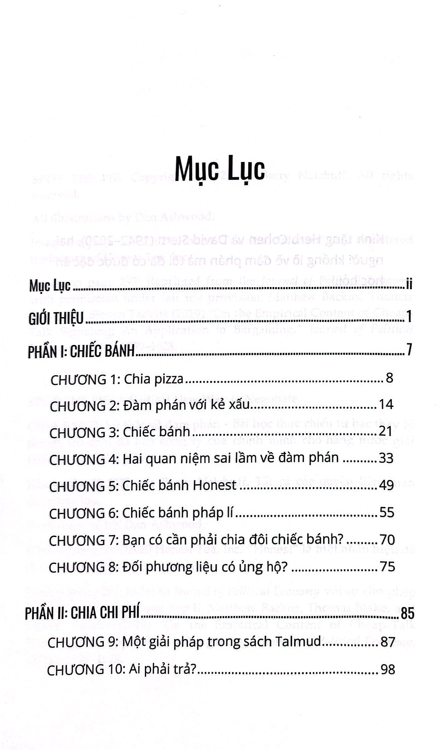 Chia Bánh - Sự Thật Về Đàm Phán PDF