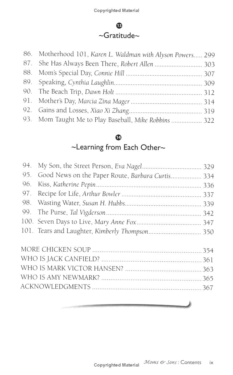 Chicken Soup For The Soul Moms & Sons