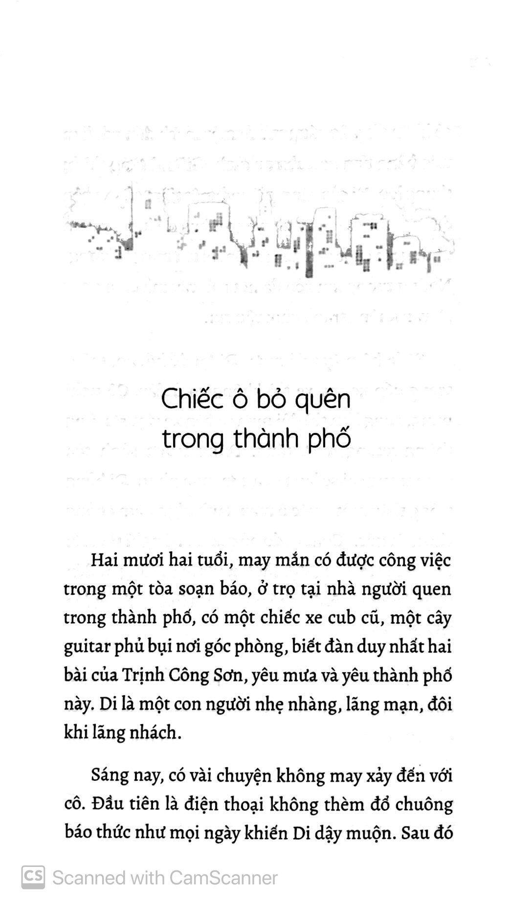Chiếc Ô Bỏ Quên Trong Thành Phố PDF đọc ebook online, epub online, nghe sách nói audio miễn phí.