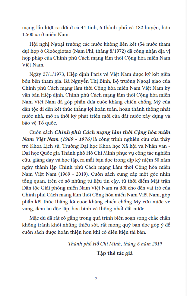 Tải sách Chính Phủ Cách Mạng Lâm Thời Cộng Hòa Miền Nam Việt Nam (1969 - 1976) PDF đọc ebook online, epub online, nghe sách nói audio miễn phí.