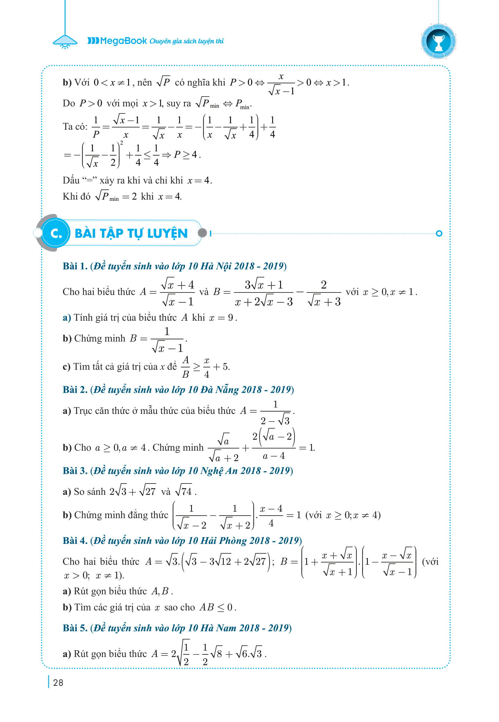 Chinh Phục Luyện Thi Vào Lớp 10 Môn Toán Theo Chủ Đề PDF đọc ebook online, epub online, nghe sách nói audio miễn phí.