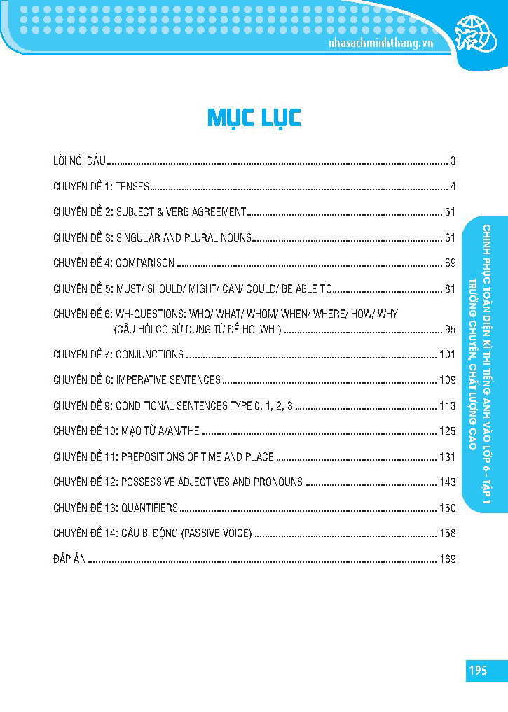 Chinh Phục Toàn Diện Kì Thi Tiếng Anh Trường Chuyên, Chất Lượng Cao Vào Lớp 6 - Tập 1 PDF đọc ebook online, epub online, nghe sách nói audio miễn phí.