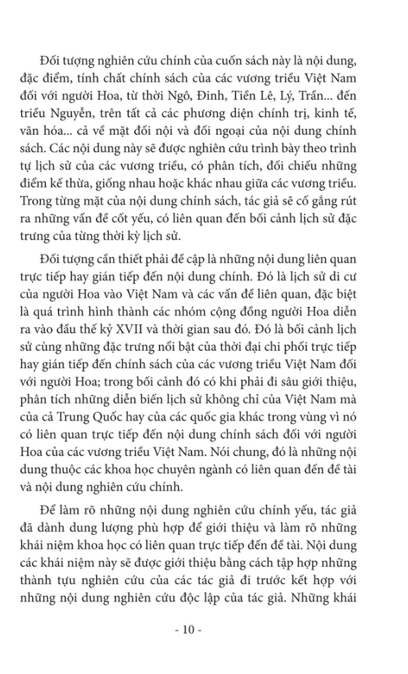Chính Sách Của Các Vương Triều Việt Nam Đối Với Người Hoa PDF Chính Sách Của Các Vương Triều Việt Nam Đối Với Người Hoa PDF