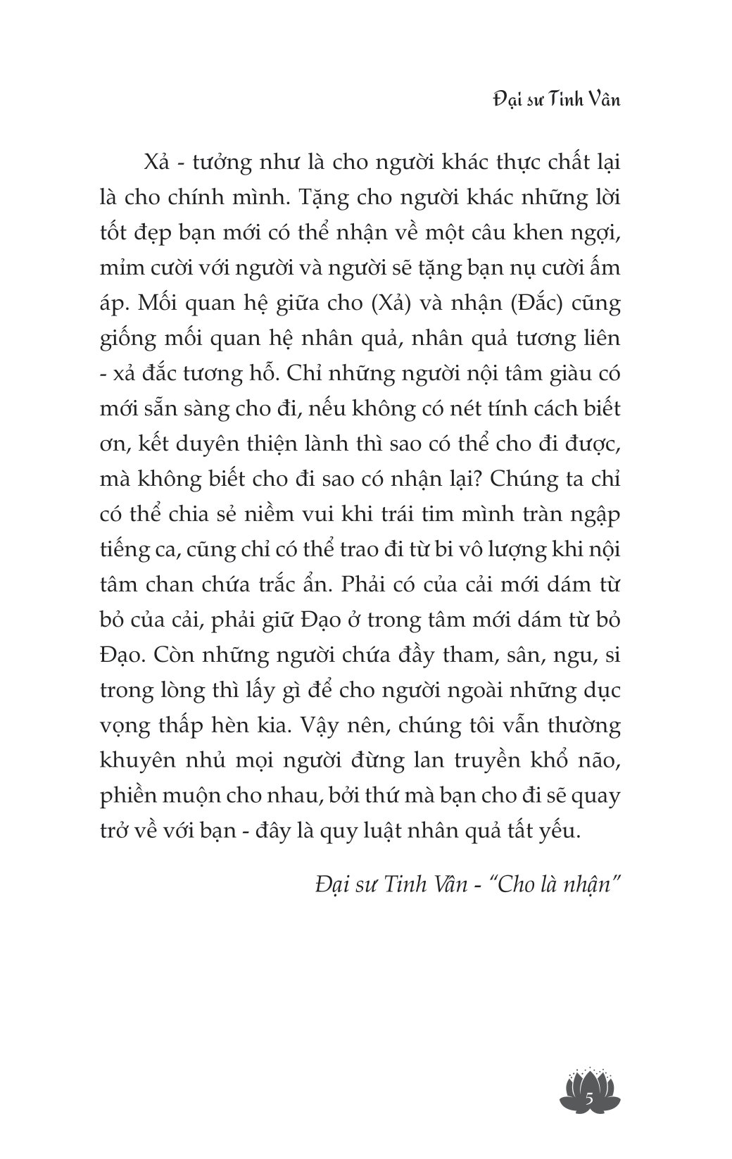 Cho Là Nhận - Dưỡng Tâm PDF đọc ebook online, epub online, nghe sách nói audio miễn phí.