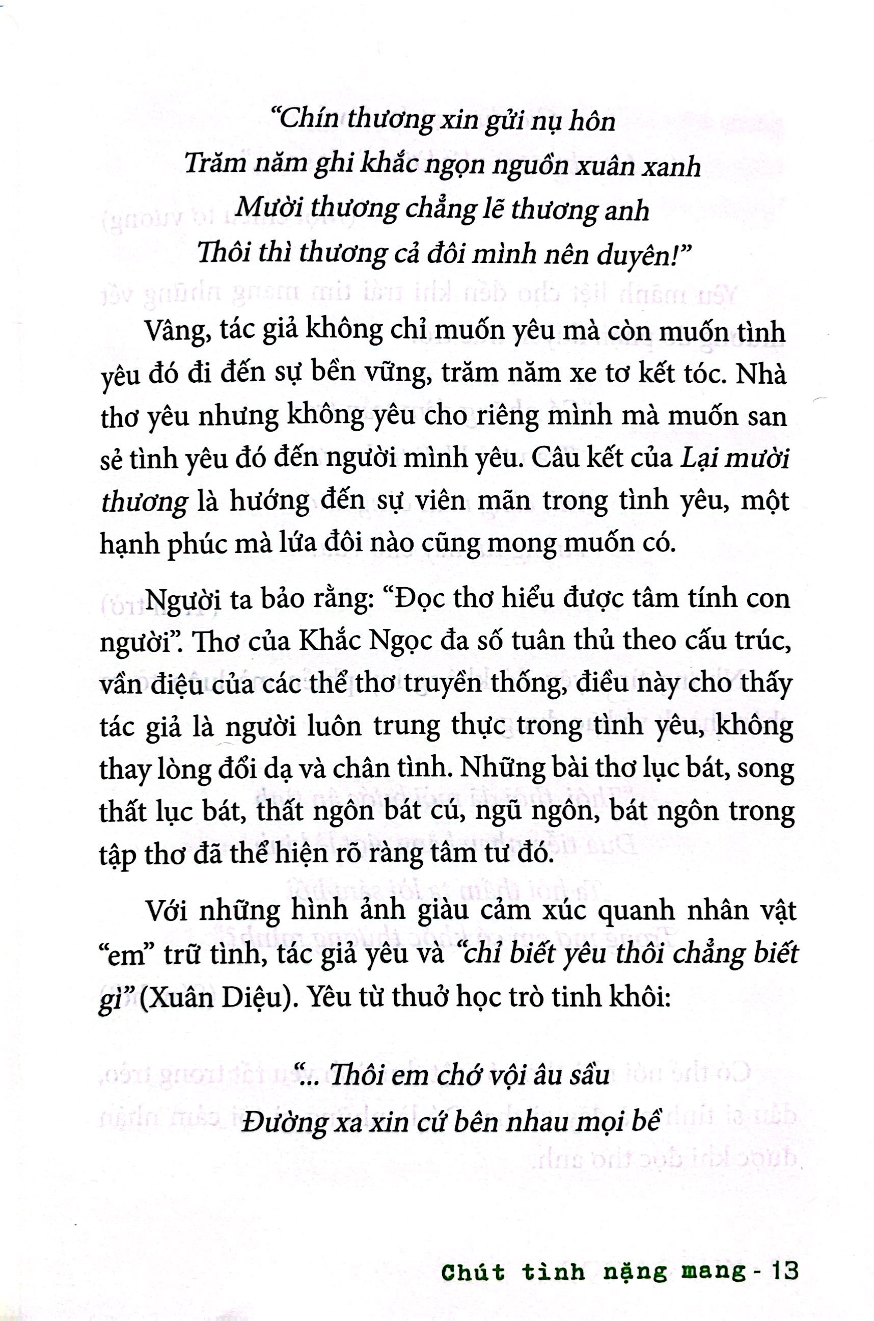 Chút Tình Nặng Mang - Tuyển Tập Thơ PDF