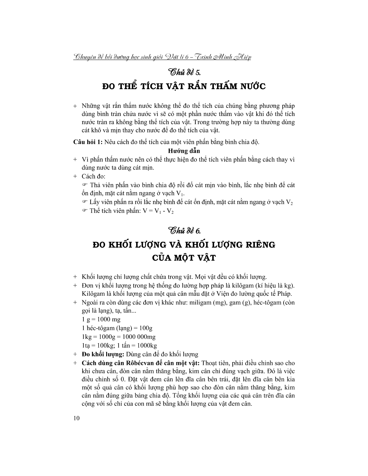 Tải sách Chuyên Đề Bồi Dưỡng Học Sinh Giỏi Vật Lí 6 PDF đọc ebook online, epub online, nghe sách nói audio miễn phí.