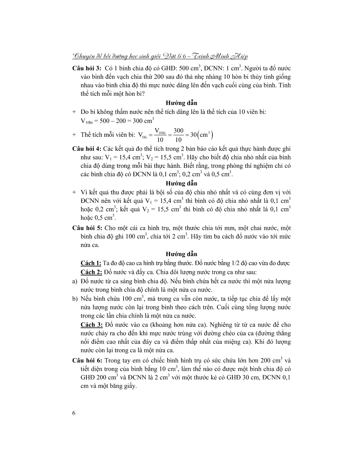 Tải sách Chuyên Đề Bồi Dưỡng Học Sinh Giỏi Vật Lí 6 PDF đọc ebook online, epub online, nghe sách nói audio miễn phí.