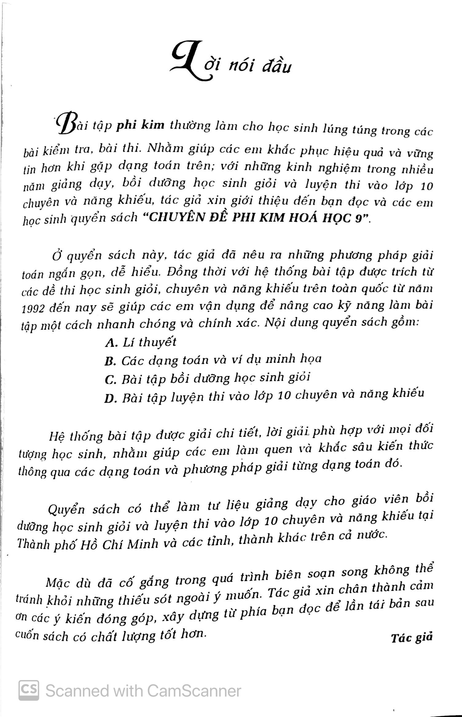 Tải sách Chuyên Đề Phi Kim Hóa Học Lớp 9 PDF đọc ebook online, epub online, nghe sách nói audio miễn phí.