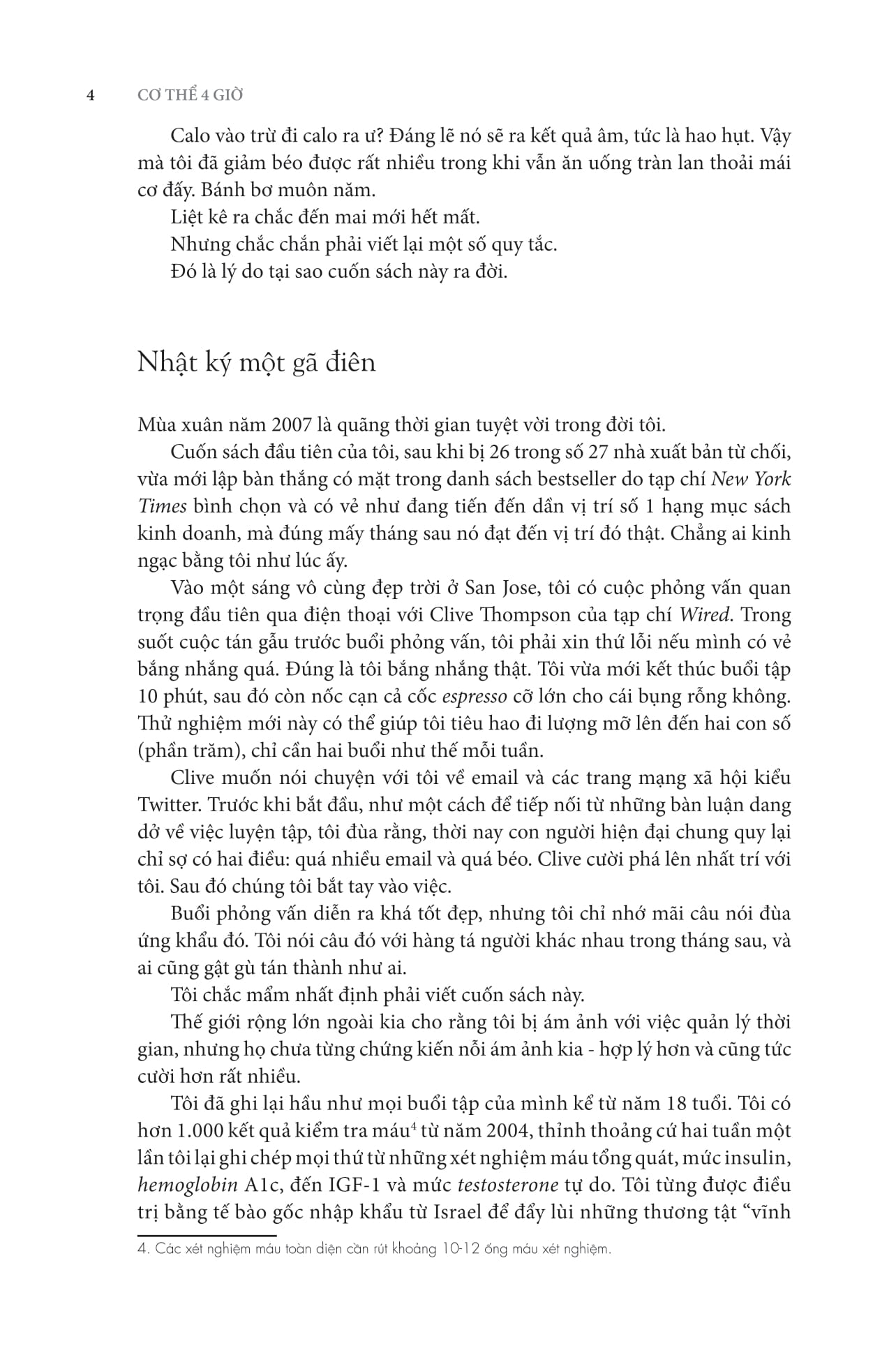 Cơ Thể 4 Giờ - Bí Quyết Cân Đối, Khỏe Mạnh Và Đời Sống Tình Dục Thăng Hoa PDF đọc ebook online, epub online, nghe sách nói audio miễn phí. Tải sách Cơ Thể 4 Giờ - Bí Quyết Cân Đối, Khỏe Mạnh Và Đời Sống Tình Dục Thăng Hoa PDF đọc ebook online, epub online, nghe sách nói audio miễn phí.