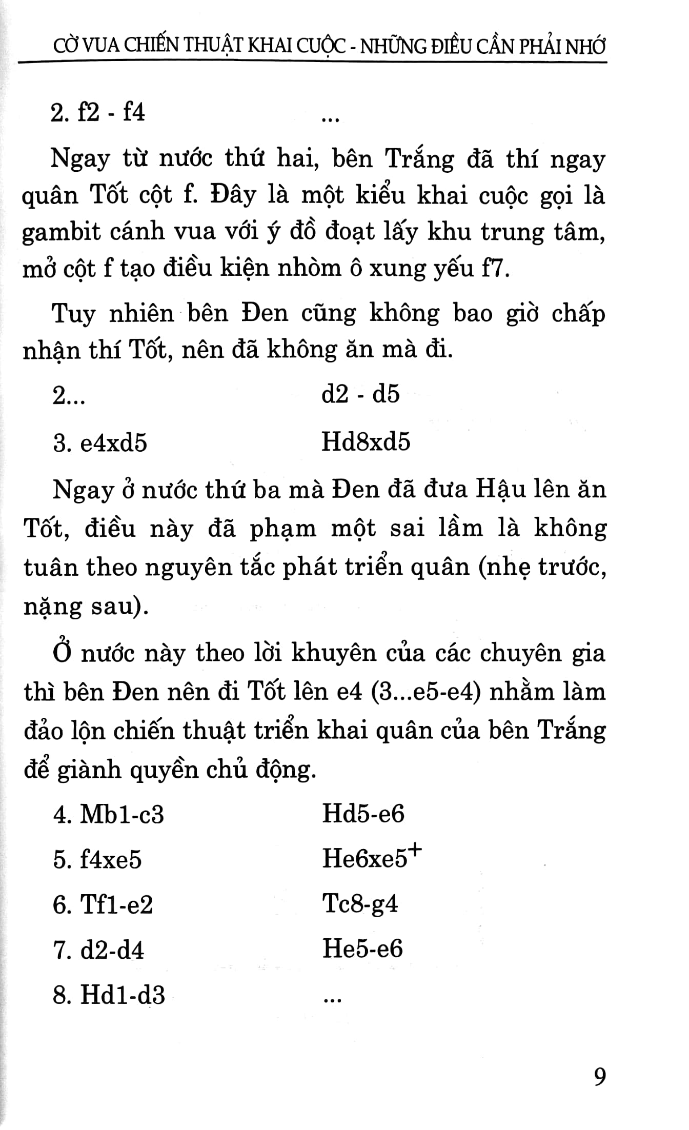 Cờ Vua - Chiến Thuật Khai Cuộc - Những Điều Cần Phải Nhớ PDF