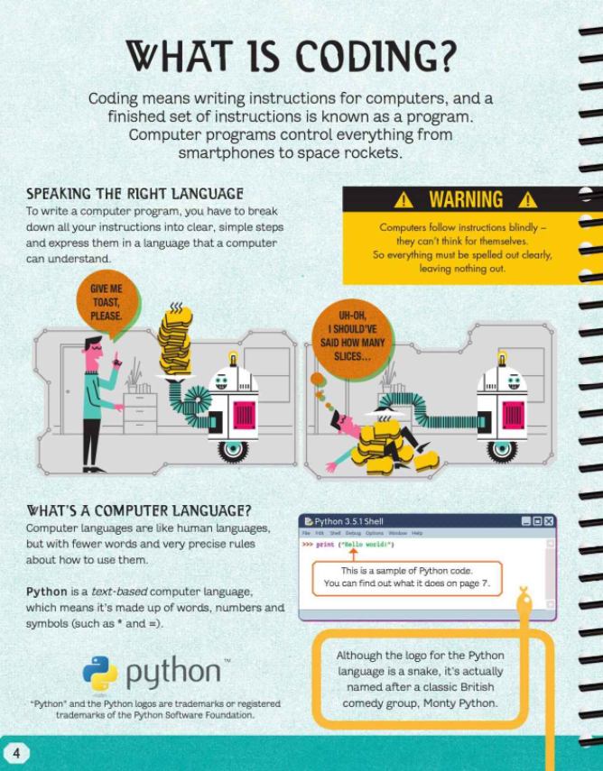 Coding for Beginners: Using Python (Coding for Beginners) - FAHASA.COM