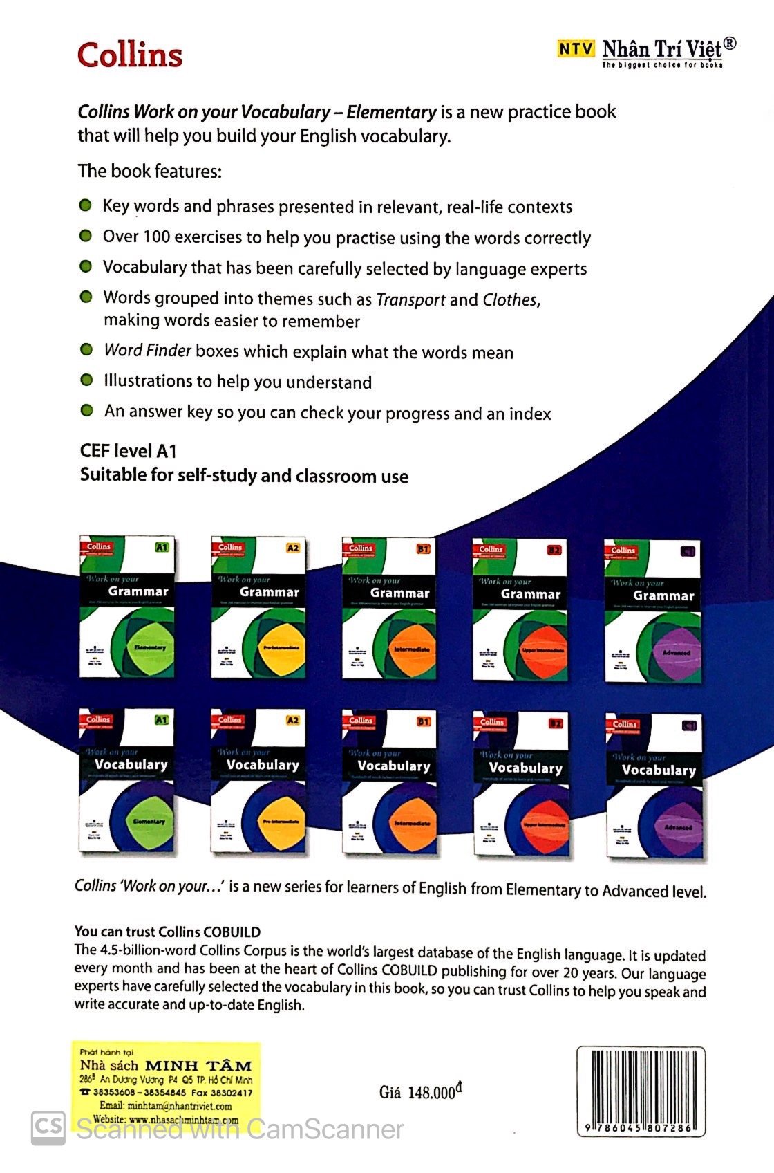 Sách Collins Work On Your Vocabulary Elementary A1