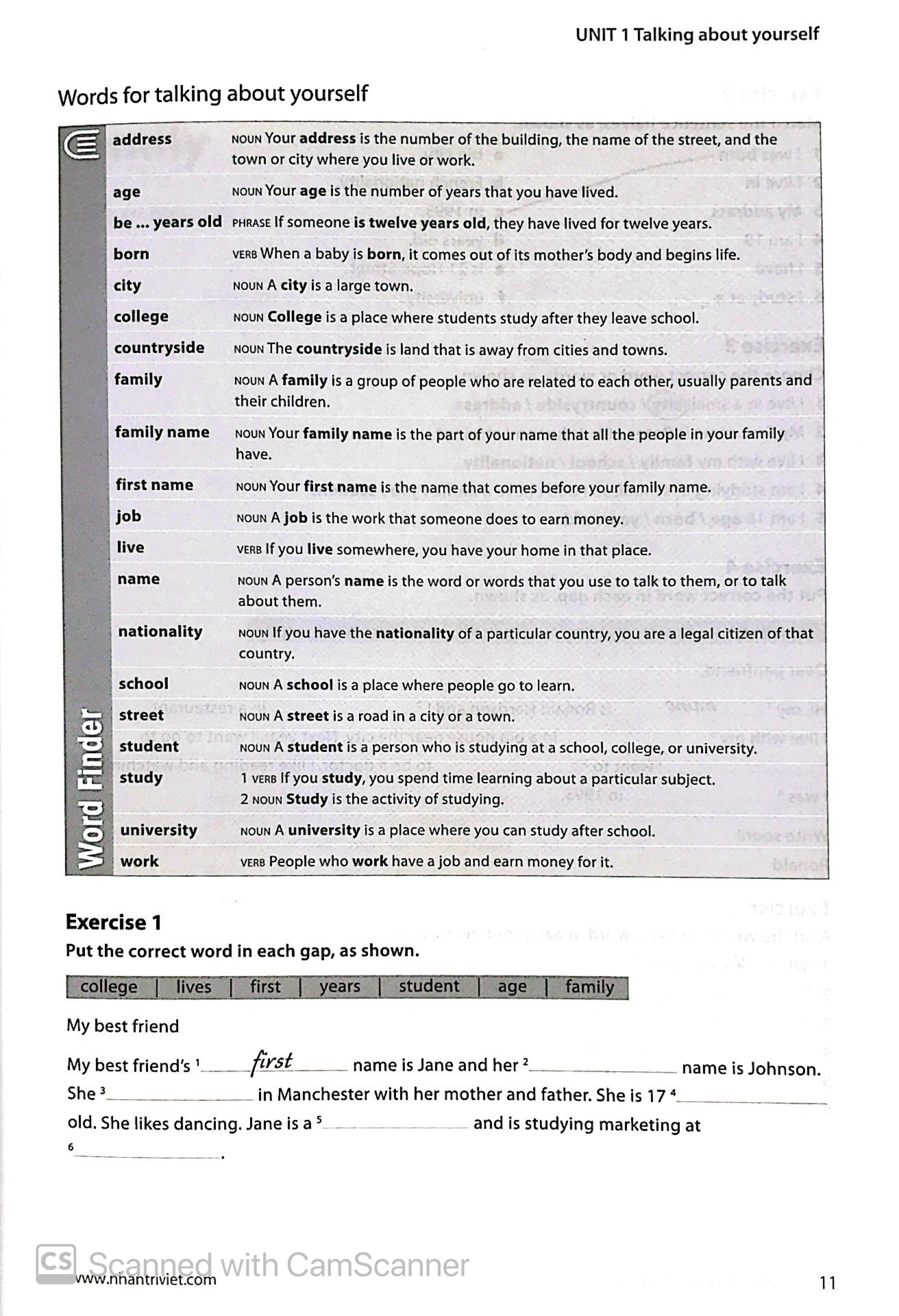 S ch collins work on your vocabulary elementary a1 fahasa com
