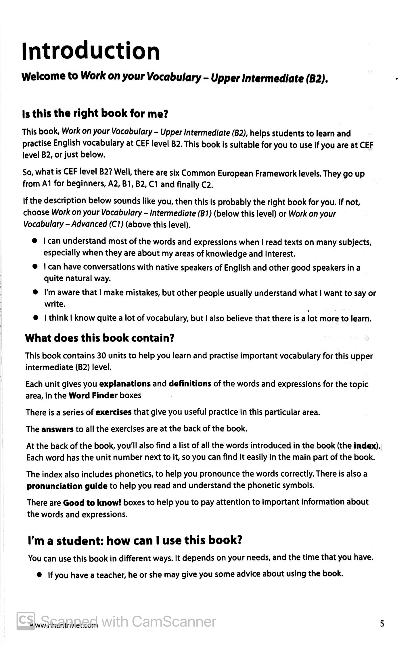 Sách Collins Work On Your Vocabulary Upper Intermediate (B2)