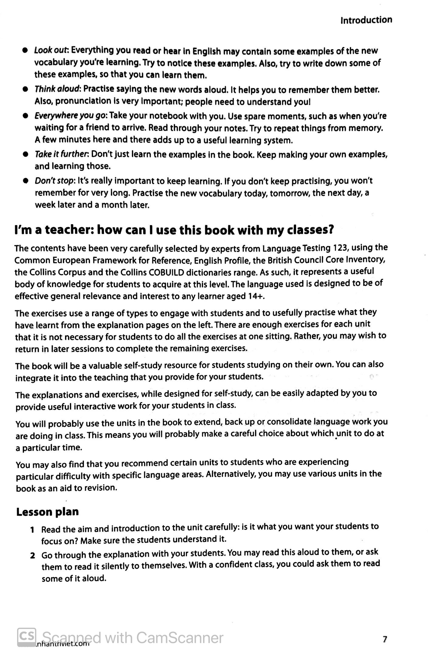 Sách Collins Work On Your Vocabulary Upper Intermediate (B2)