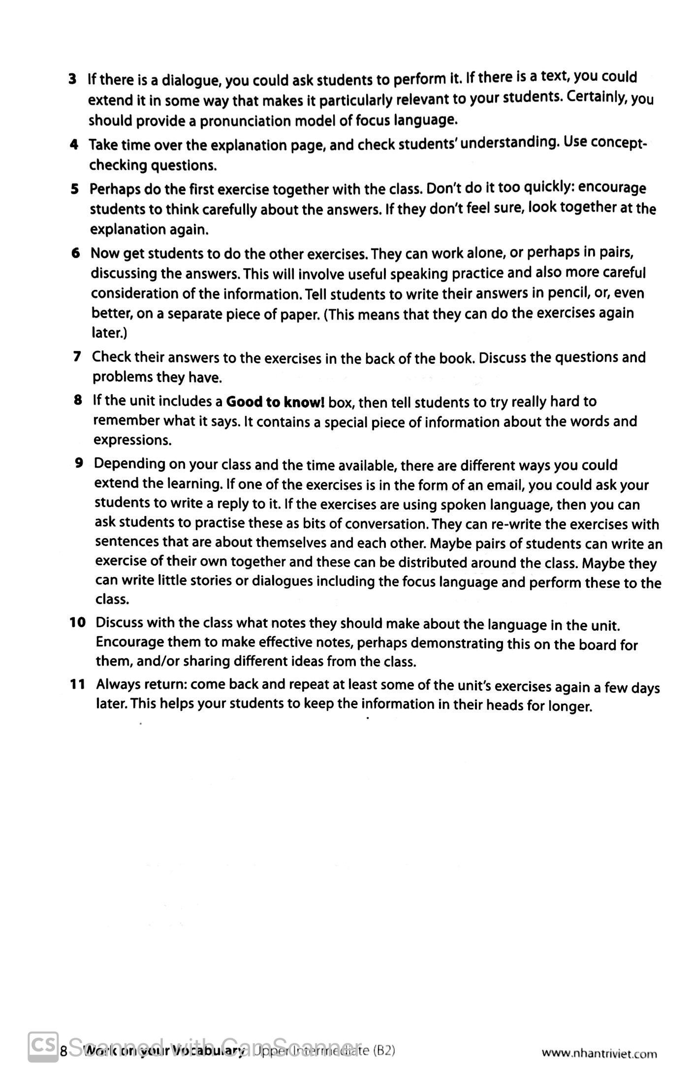 Sách Collins Work On Your Vocabulary Upper Intermediate (B2)